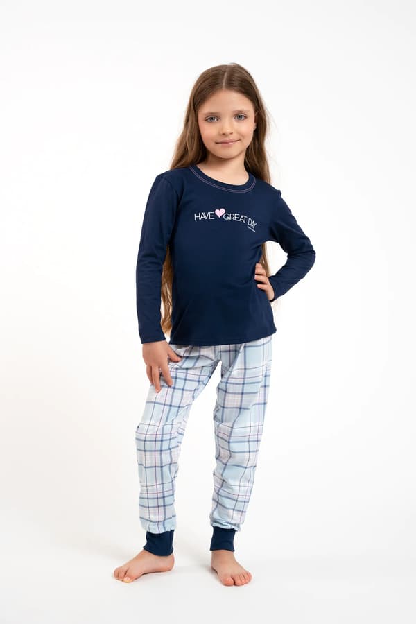 Glamour flickpyjamas, långärmade, långbyxor, 8 år