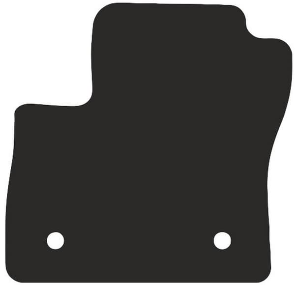 polyamid førermåtte til: Ford C-MAX MK2 minivan 2011-2015 gummibelagt førermåtte