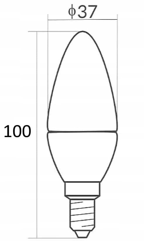 LED-kertepære 7W stor E27 gevind kold hvid 6500K