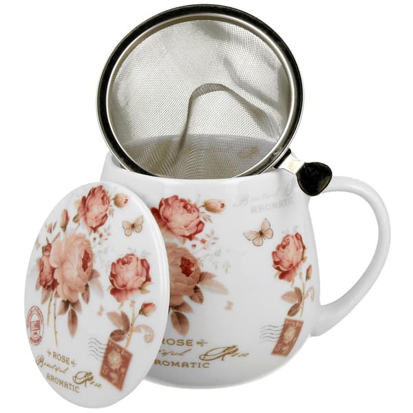 Porcelænskrus med infuser Secesja