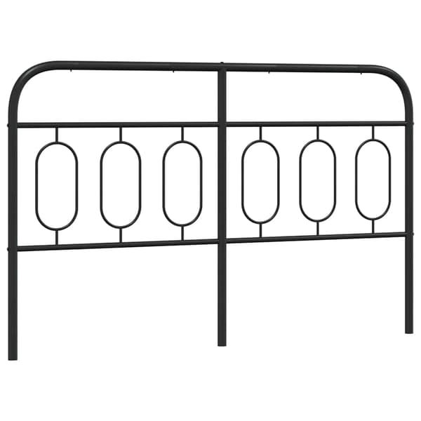 vidaXL metalsengegavl sort 137 cm