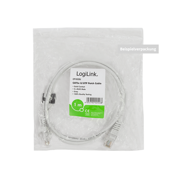 Cat.5e U/UTP RJ45 patchkabel, 5m LogiLink - Gigabit Ethernet