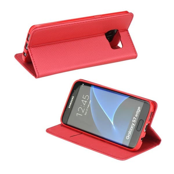 Smart Magnet -kirjakotelo iPhone 12 Pro Maxille, punainen