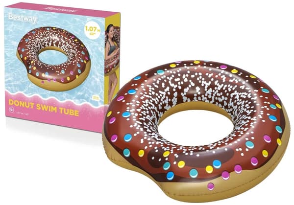 DONUT SVØMMERING BRUN/BLÅ 107CM 8079