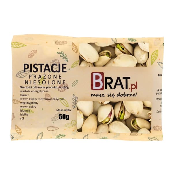 Ristede usaltede pistacienødder 50 g