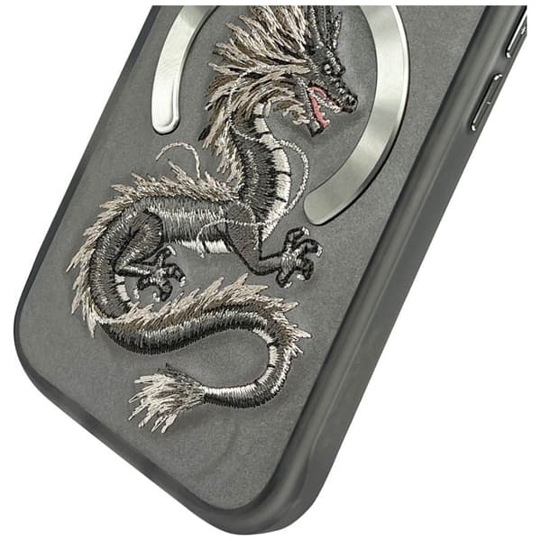 Nimmy Dragon MagSafe-etui til iPhone 16 Pro, grå