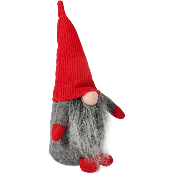 Julgransprydnad med dvärgtomte present 30 cm
