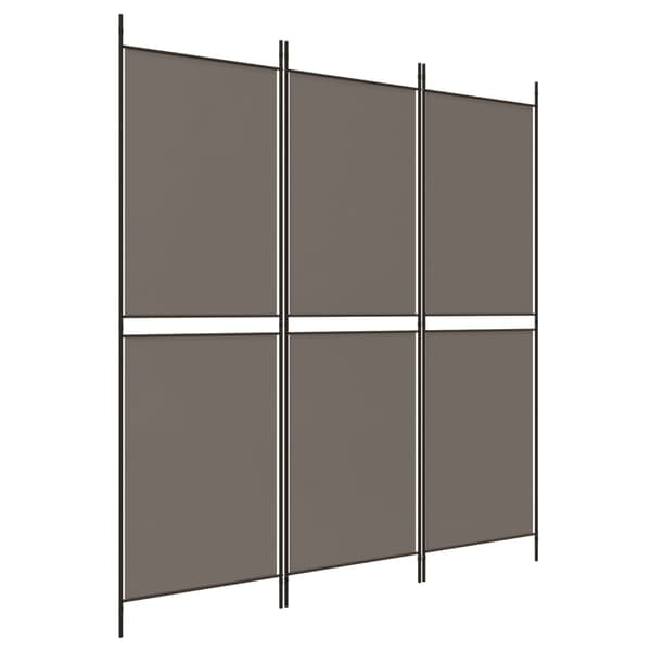 vidaXL 3-panelsskärm, antracit, 150x200 cm, tyg