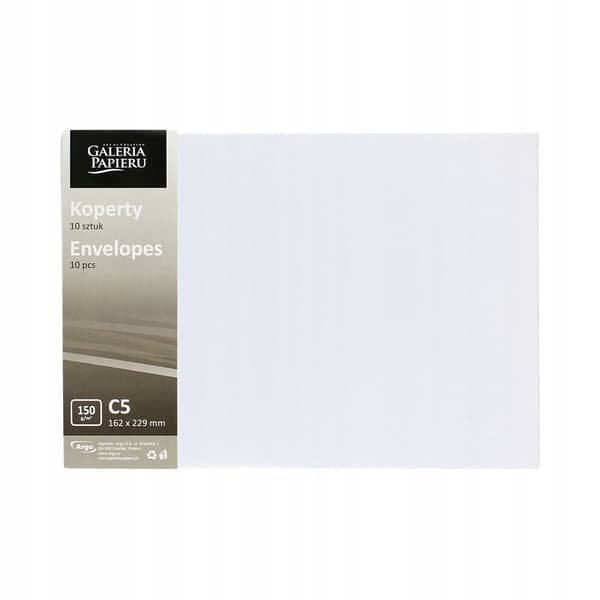 KUVERT C5 PÄRLDIAMANTVIT 150G/M2 (10)
