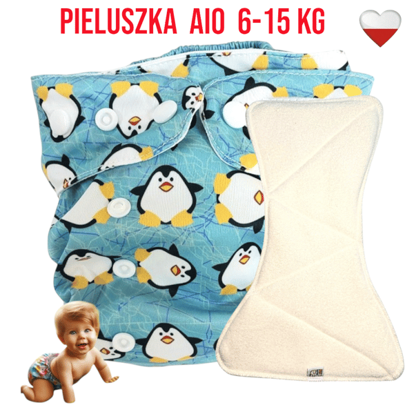 NappiMe AIO lommebleer lavet med PINGUIN mikrofiber.