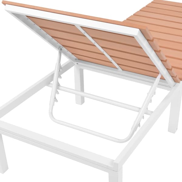 vidaXL Solstol, aluminium och WPC, brun