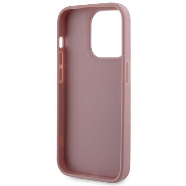Guess Strass Triangelfodral till iPhone 14 Pro, Rosa