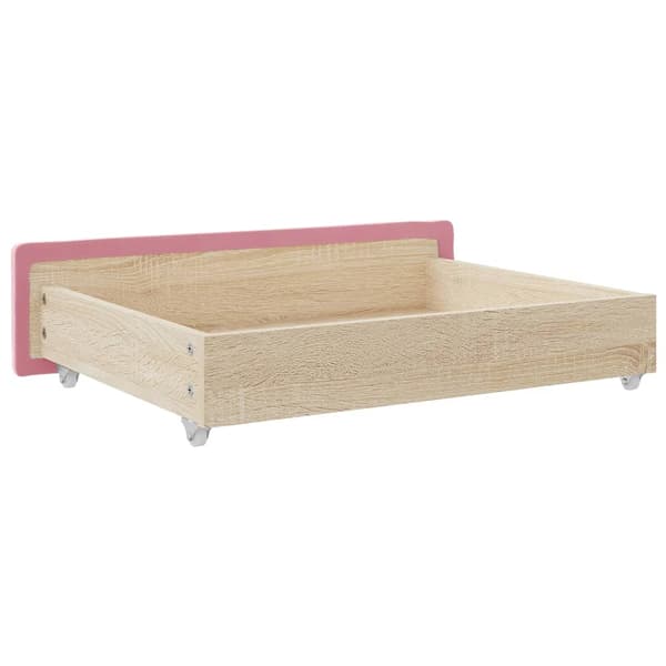vidaXL Undersängslådor, 2 st, Rosa