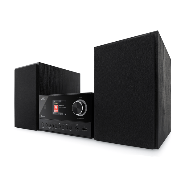 JVC Mini HiFi-system UX-E225B 30 W RMS Bluetooth 5.3 CD USB FM Svart