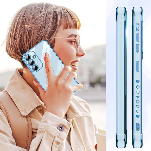 Etui til Samsung Galaxy S25 FE, Electro heart, blå