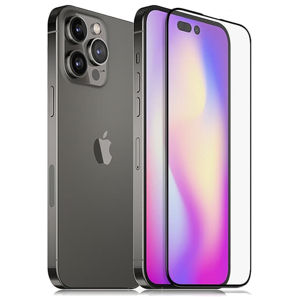 3D hærdet glas til iPhone 14 Pro Max, sort