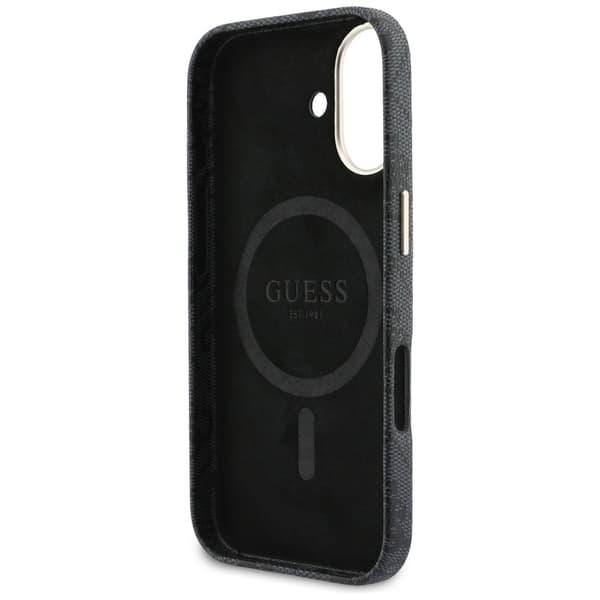 Guess 4G Script MagSafe -suojakuori iPhone 17:lle, musta
