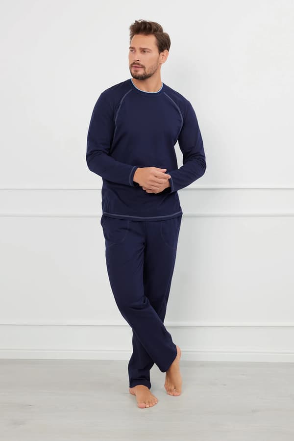 Salomon herr långärmad pyjamas, långbyxor S