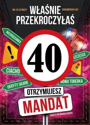 Syntymäpäiväkortti 40
