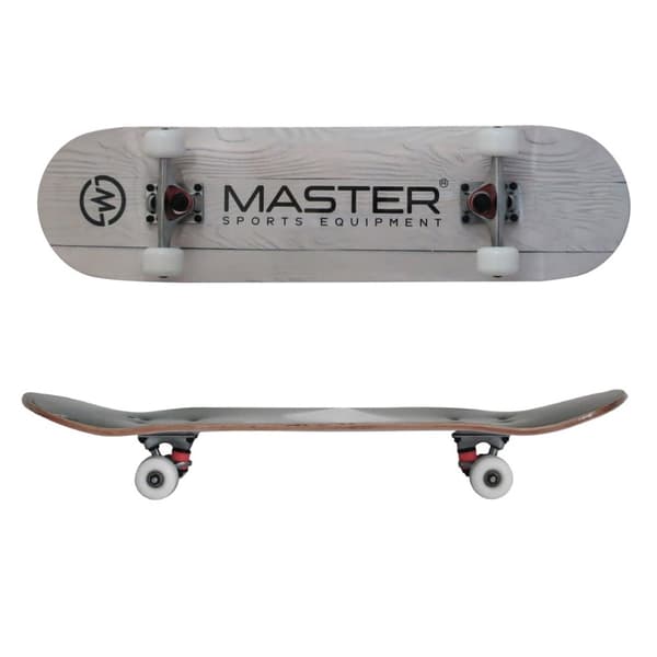 MASTER Experience Board Klassisk Skateboard - Hvidt Træ