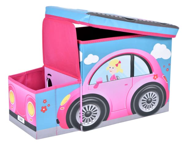 Lelulaatikko Vaaleanpunainen auto
