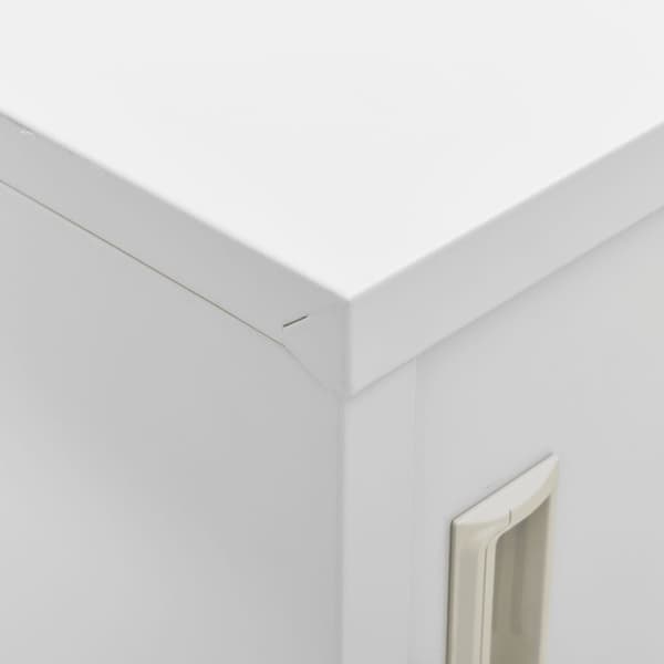 vidaXL Låsbart skåp ljusgrått 90x45x92,5 cm stål