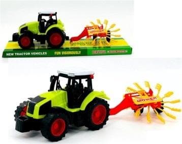 Traktor med landbrugsmaskiner