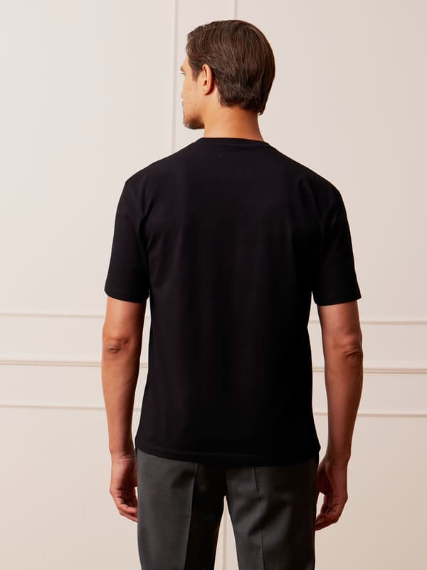 SORT MÆLK T-SHIRT L