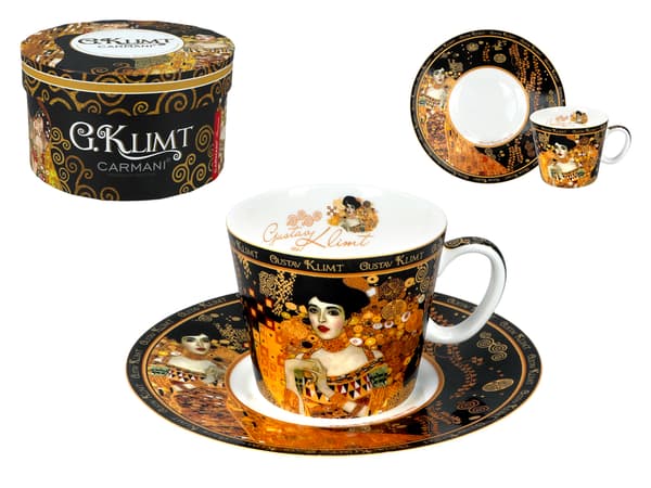 Carmani, espressokopp 90ml - Gustav Klimt/Adele Bloch-Bauer