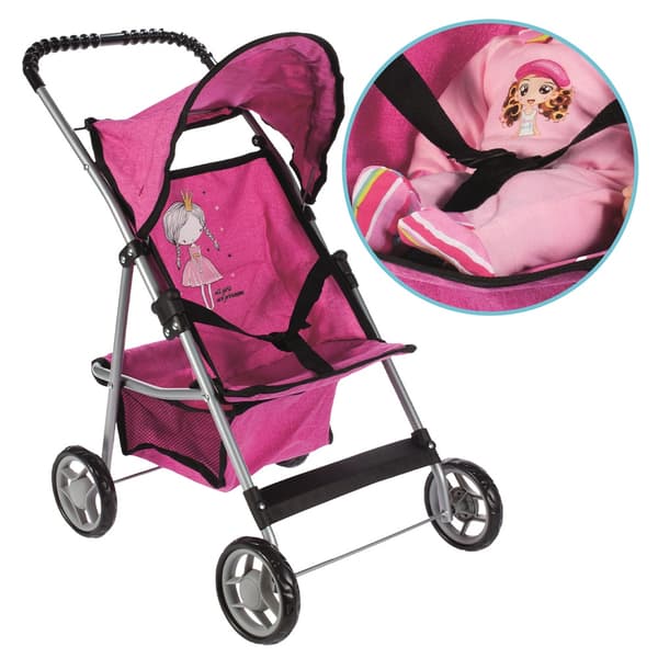 Dukkevogn, Sammenklappelig, Let, Stabil, Prinsesse Rose