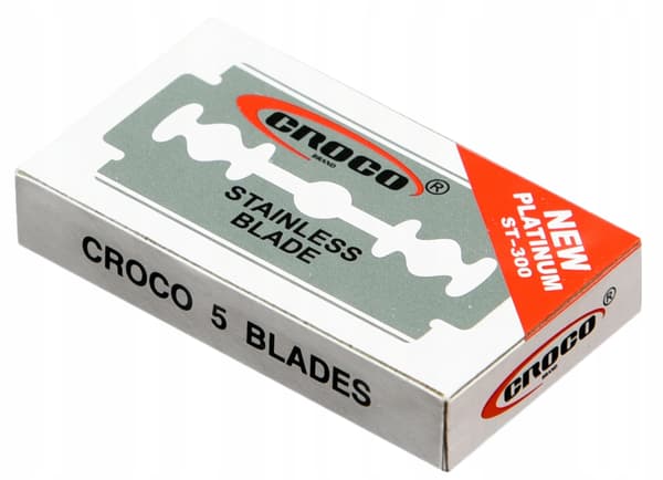 Croco rakbladsset 100 st slitstarka precisionsrakblad för rakning