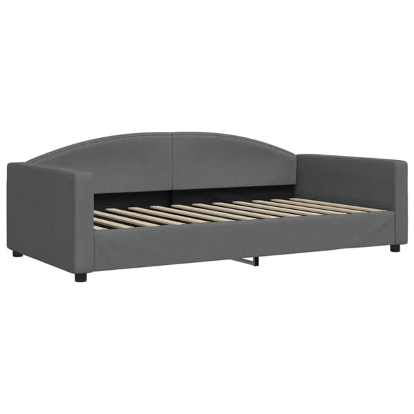 vidaXL Bäddsoffa mörkgrå 100x200 cm tygklädd