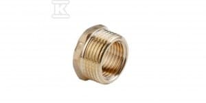 Messingreduktion 2"x6/4" gul
