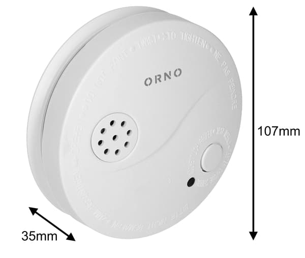 Trådløs batteridrevet brandalarm røgsensor til hjemmet