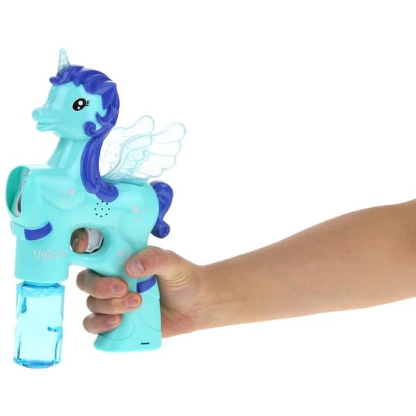 Bubbelpistol, Bubbelmaskin, Enhörningshäst - Blå