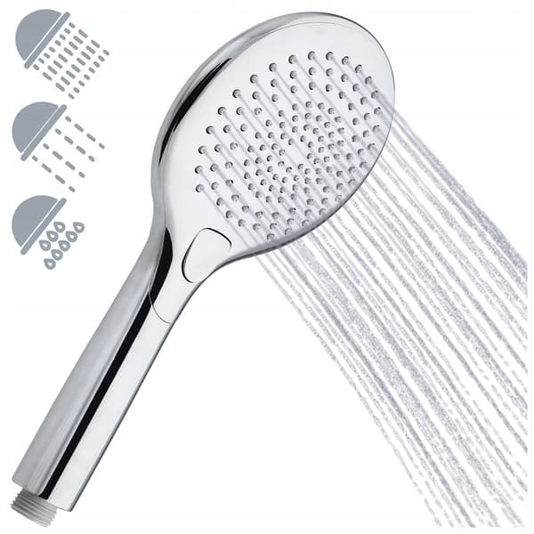 Krombruserhoved med 3 funktioner, EASY CLEAN, ANTI-CALC VERT