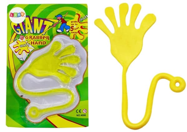 Slime slime klæbrig hånd gul