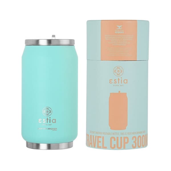 Bermudan vihreä 300 ml mintunvihreä termosmuki pillillä