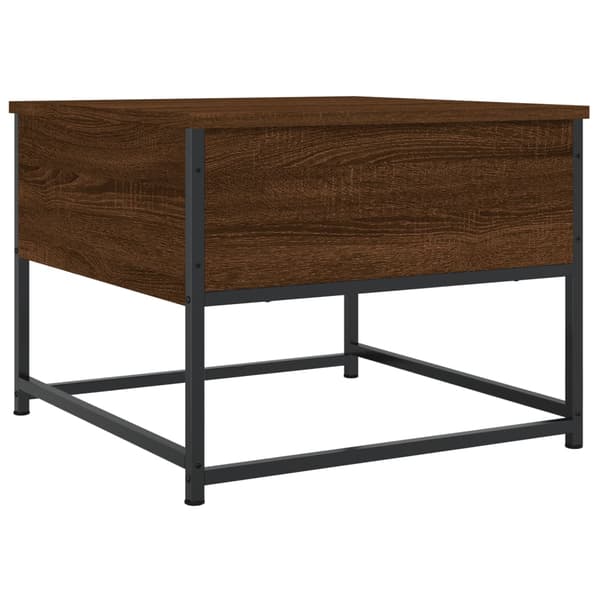 vidaXL sofabord brunt egetræ 51x51x40 cm