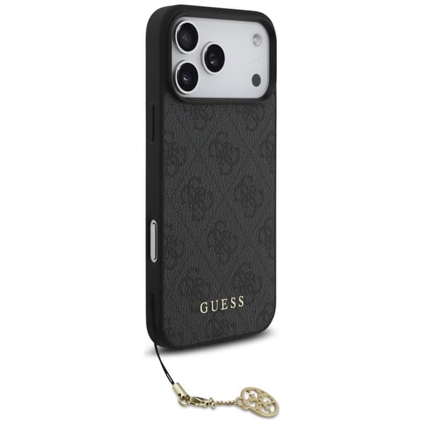 Guess 4G Charms Collection MagSafe-etui til iPhone 17 Pro Max, sort