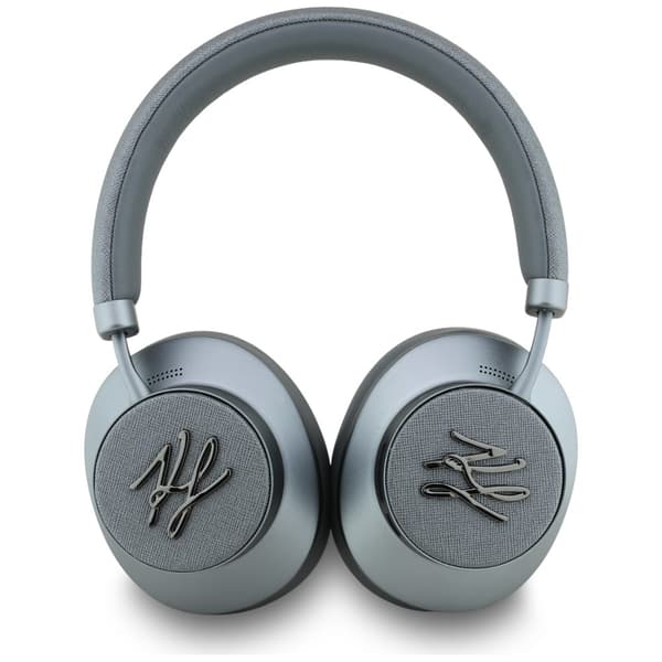 Karl Lagerfeld Grained Initials Bluetooth ANC -nappikuulokkeet, harmaat