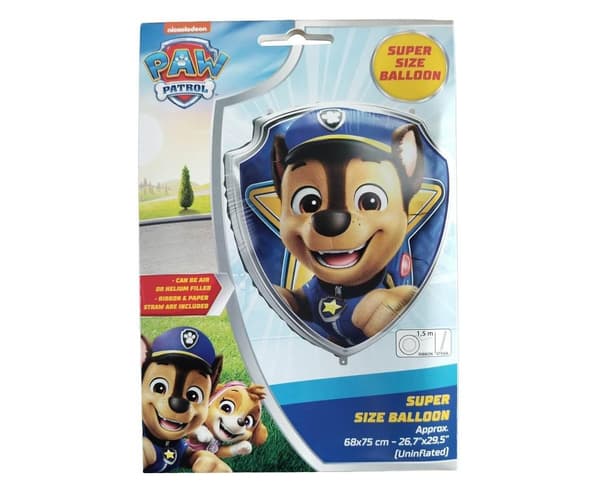 Nickelodeon Chase Shield Folieballon 68x75cm