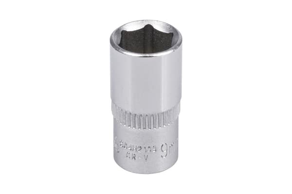 1/4" 6-kant topnøgle 9 mm