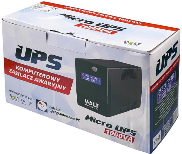 UPS Volt Polsk MicroUPS 1000VA/600W 9Ah