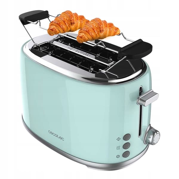 Cecotec Toast&Taste 1000 Retro Double Blue -leivänpaahdin