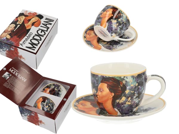 Carmani, espressokop og underkop af A. Modigliani