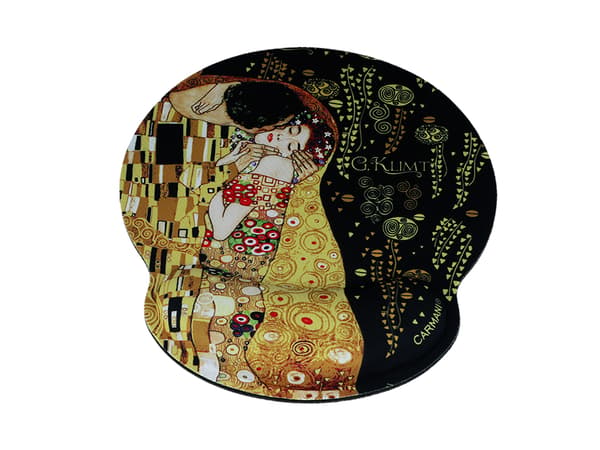Computermusemåtte med håndledsstøtte - G. Klimt, Kysset (CARMANI)