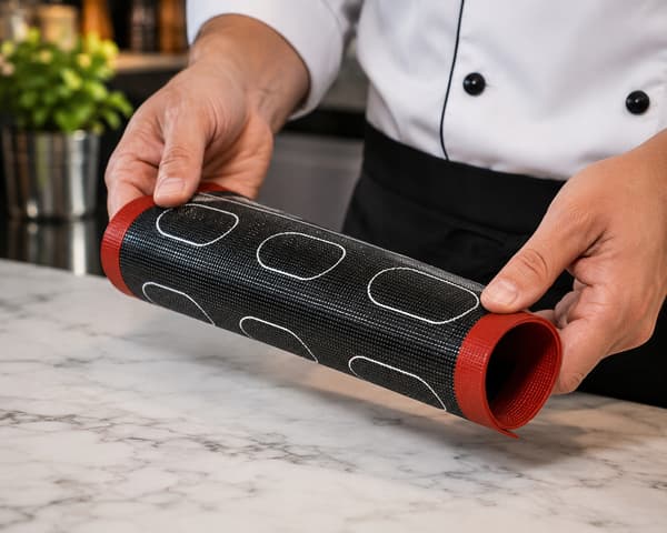 Silikon bakmatta 30X40 CM perforerad dubbelsidig