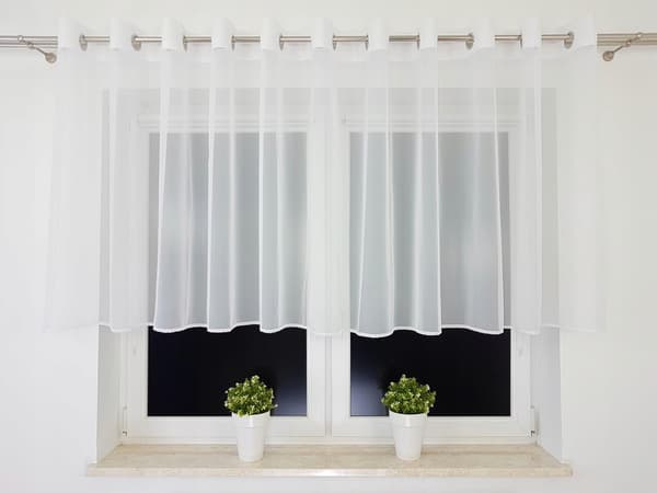 Valmis voile-verho silmukoilla 400x110cm