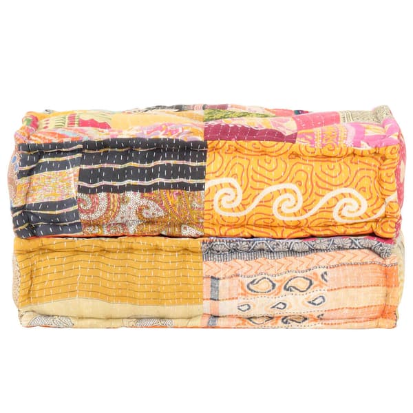 vidaXL puf, 60x70x36 cm, patchwork, stof